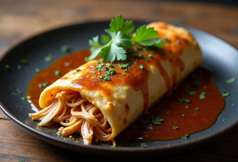 Smothered Baked Chicken Burritos Recipe