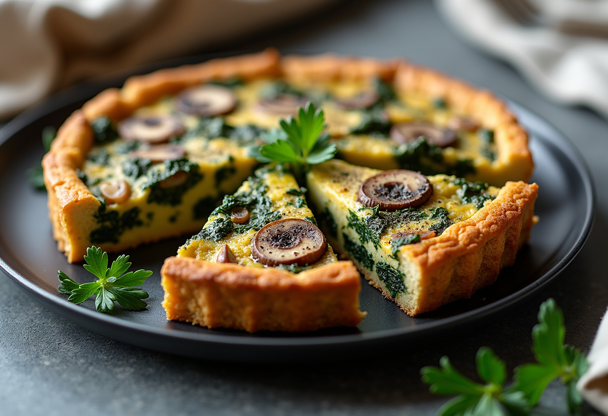 Spinach Mushroom Quiche Recipe