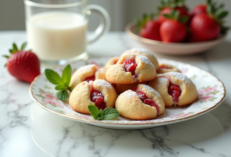 Strawberry Kiss Cookies Recipe