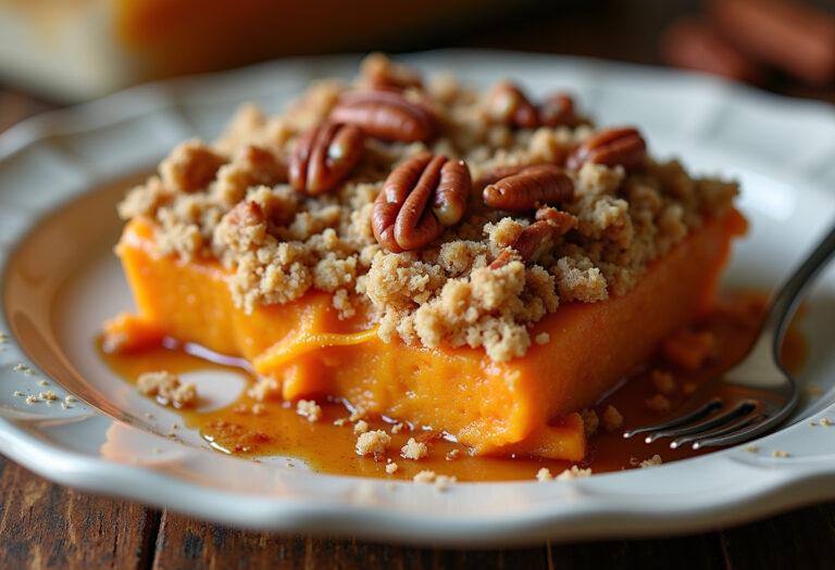 The Best Sweet Potato Casserole With Butter Pecan Crumble Topping Recipe