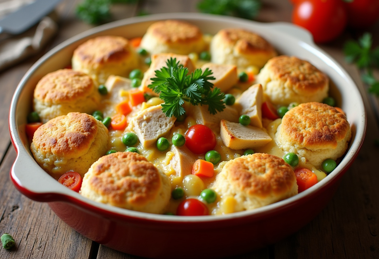 Tiktok Cheddar Bay Biscuit Chicken Cobbler Recipe