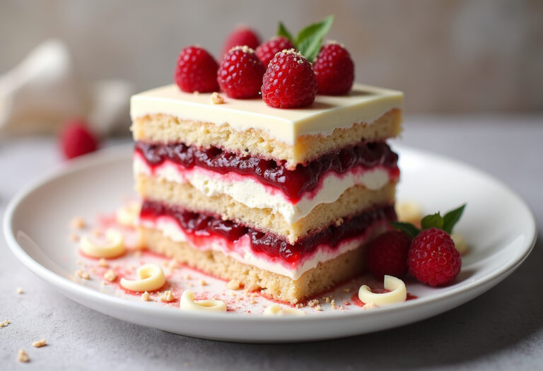 White Chocolate Raspberry Deam Cake Recipe
