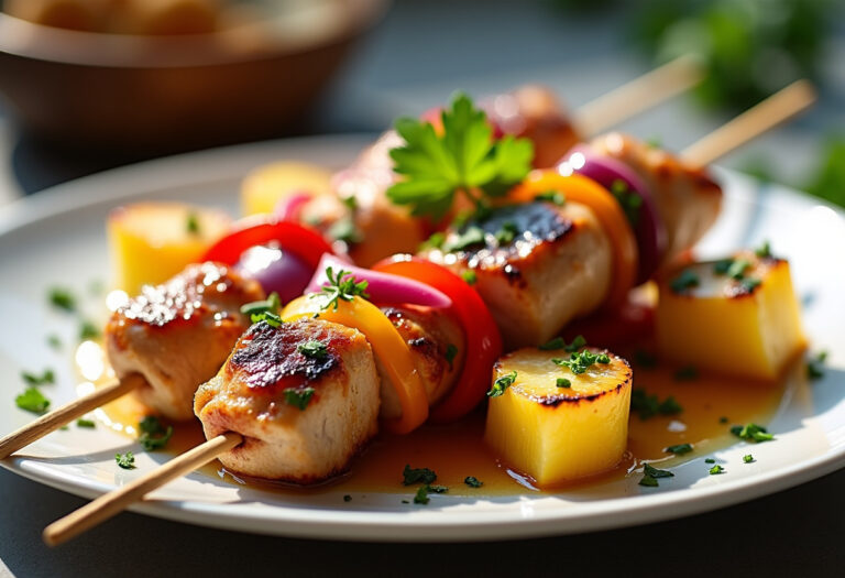 Yummy Honey Chicken Kabobs Recipe