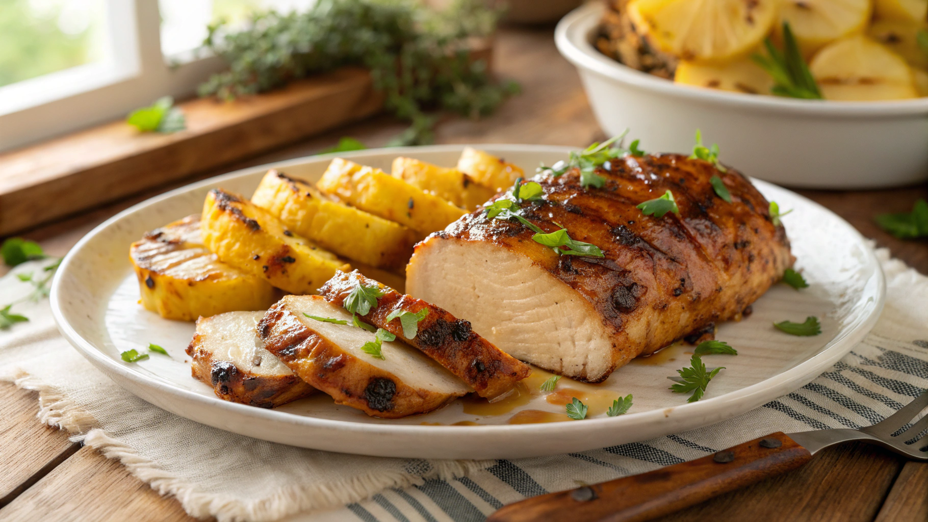 Baked Pineapple BBQ Chicken Breast Recipe