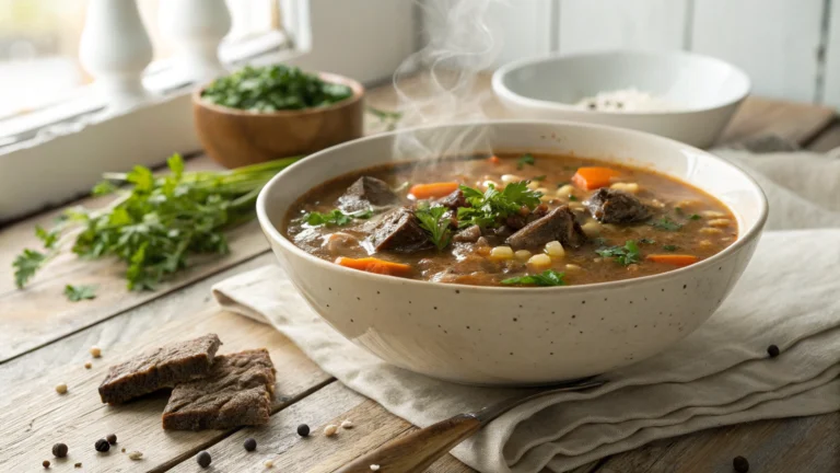 Beef Barley Soup Recipe