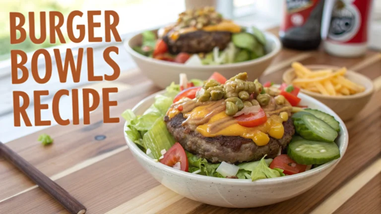 Burger Bowls Recipe