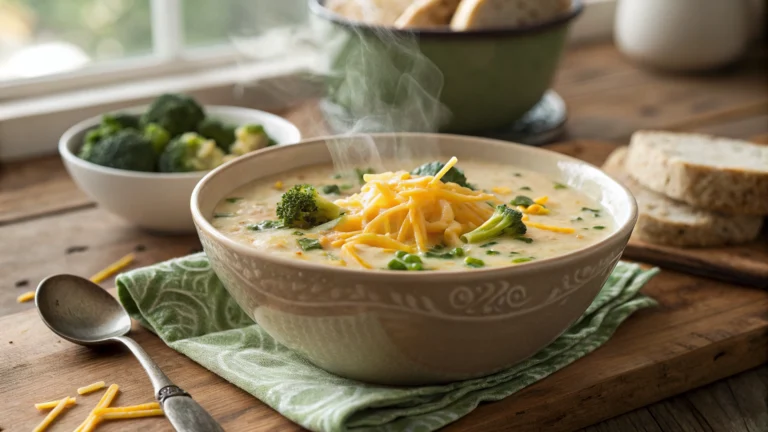 Cheddar Broccoli Potato Soup Recipe