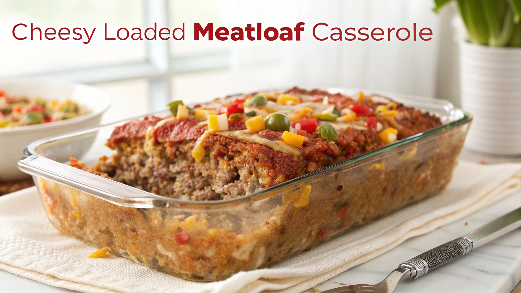 Cheesy Loaded Meatloaf Casserole Recipe