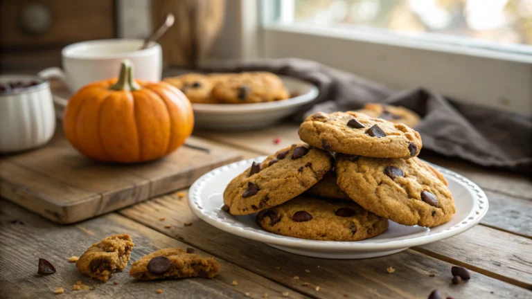 Chewy Pumpkin Chocolate Chip Cookies Recipe