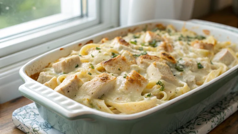 Chicken Alfredo Casserole Recipe