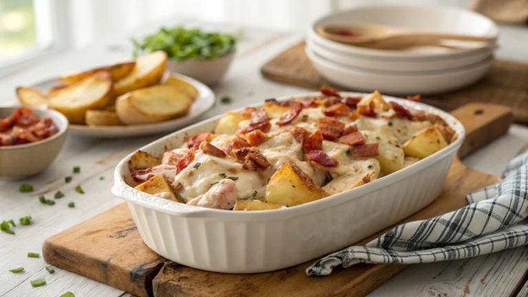 Chicken Bacon Ranch Casserole With Potatoes Recipe