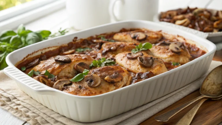 Chicken Marsala Casserole Recipe