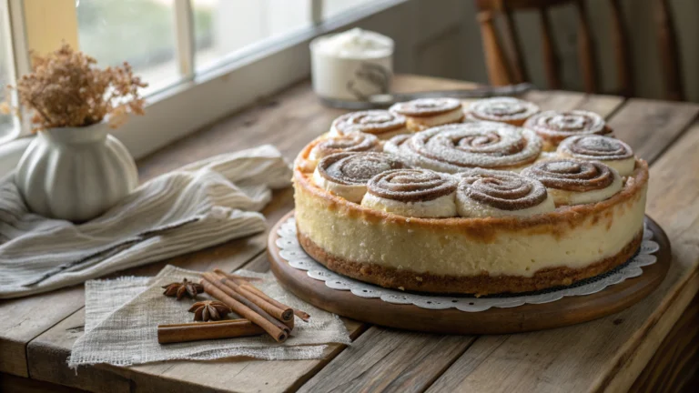 Cinnamon Roll Cheesecake Recipe