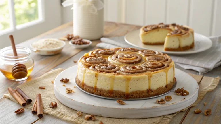 Cinnamon Roll Honeybun Cheesecake Recipe