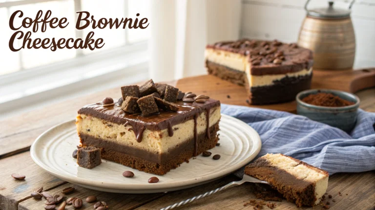 Coffee Brownie Cheesecake Recipe