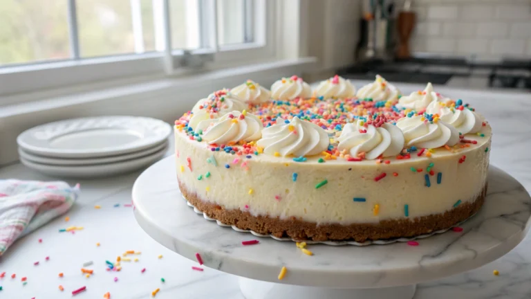 Confetti Sprinkle Cheesecake Recipe