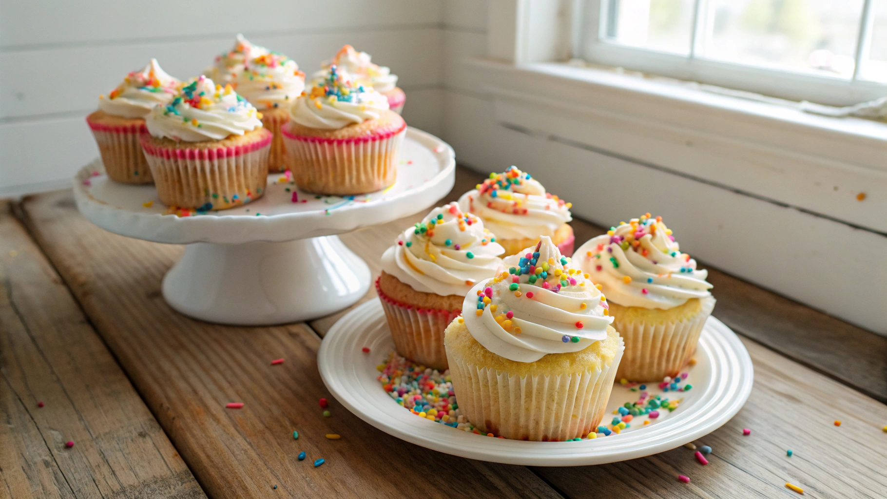 Confetti Sprinkle Cupcakes Recipe