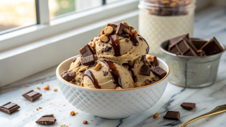 Cookie Dough Snikers and Reeses Ice Cream Recipe