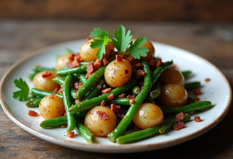 Country Ranch Green Beans And Potatoes With Bacon Recipe