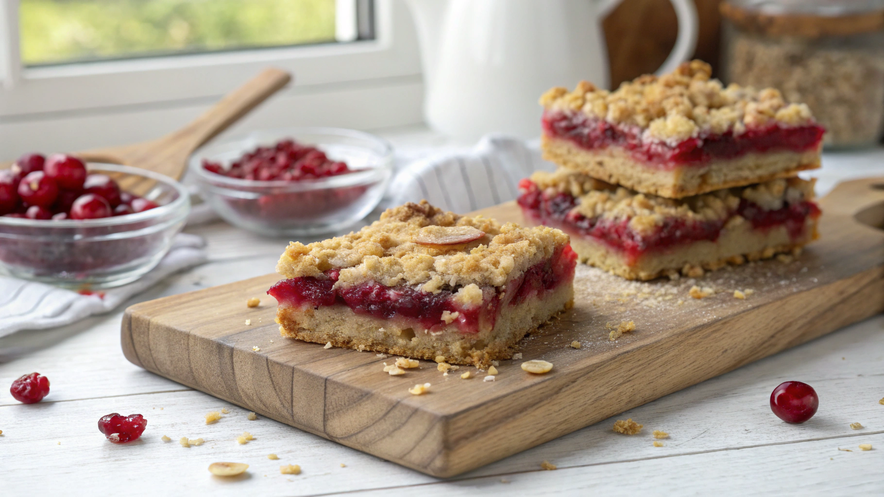 Cranberry Crumble Pie Bars Recipe