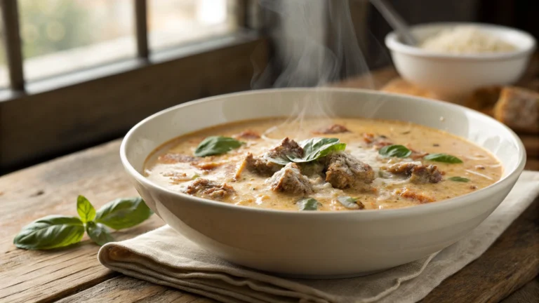 Creamy Italian Sausage Soup Recipe