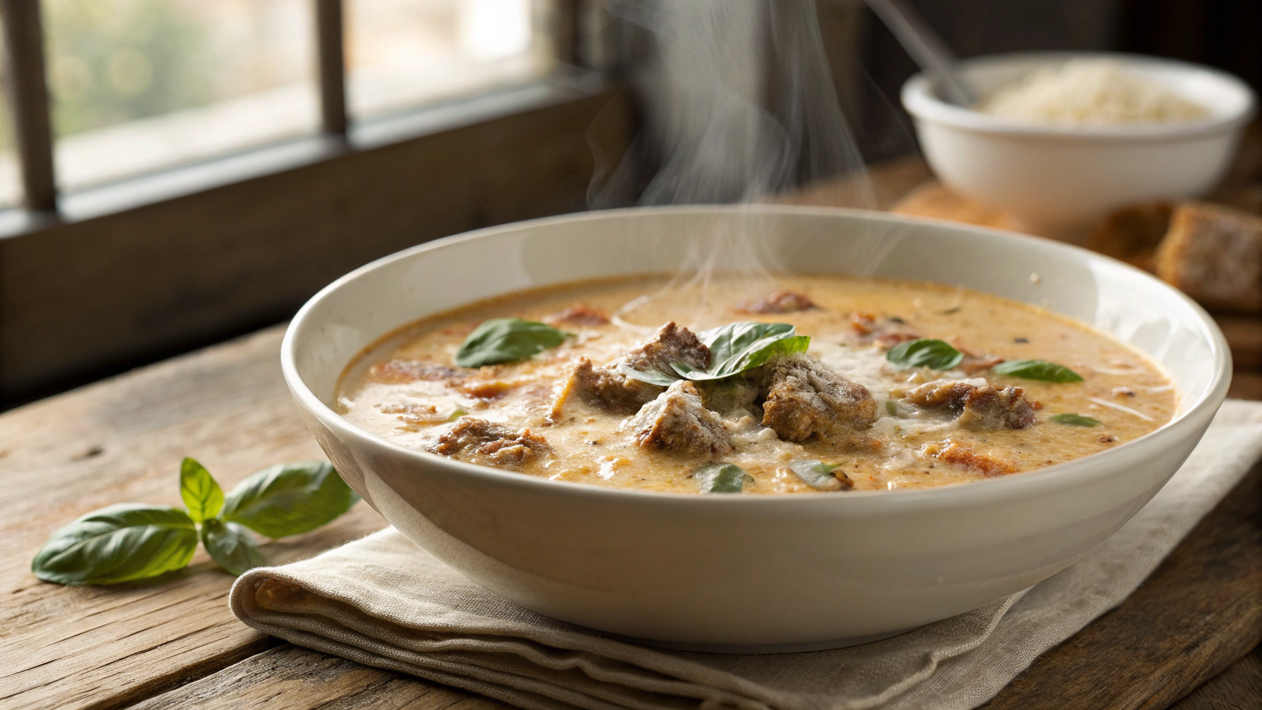 Creamy Italian Sausage Soup Recipe