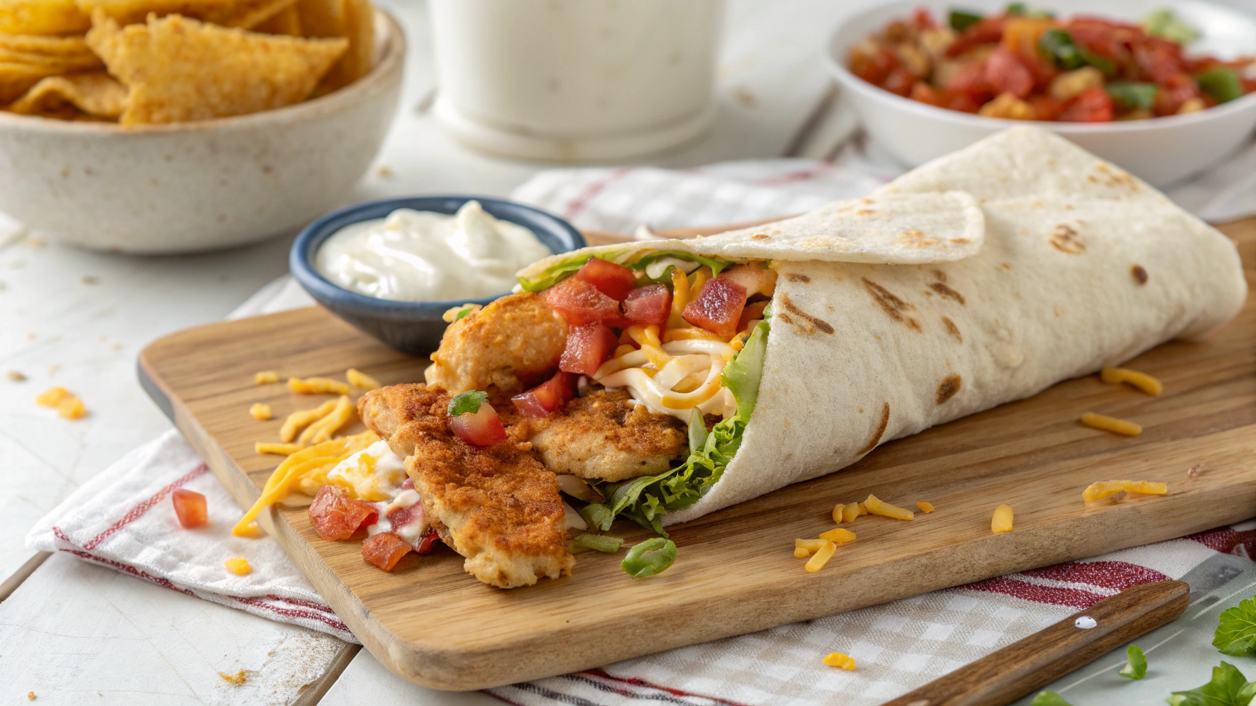 Crispy Chicken Bacon Ranch Wrap Recipe