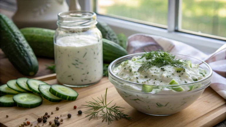 Dads Creamy Cucumber Salad Recipe