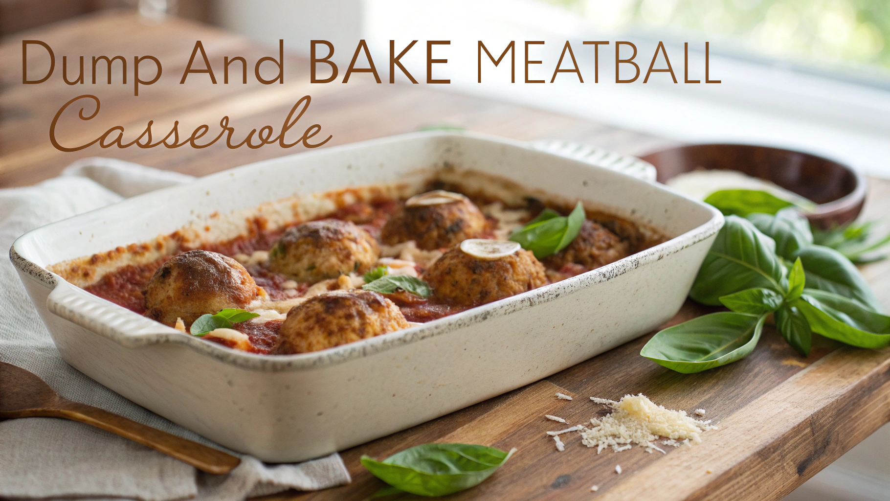 Dump And Bake Meatball Casserole Recipe