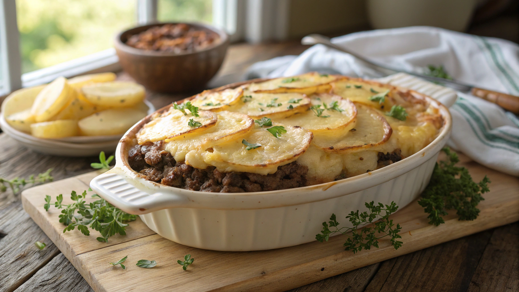 Easy 5ingredient Hamburger and Potato Casserole Recipe