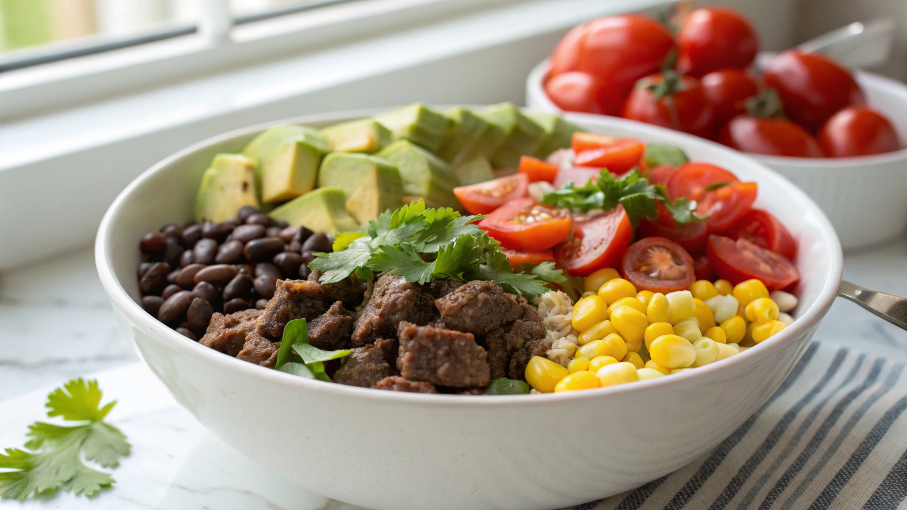 Easy Beef Burrito Bowl Recipe