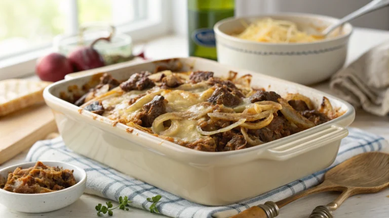 French Onion Beef Casserole Recipe