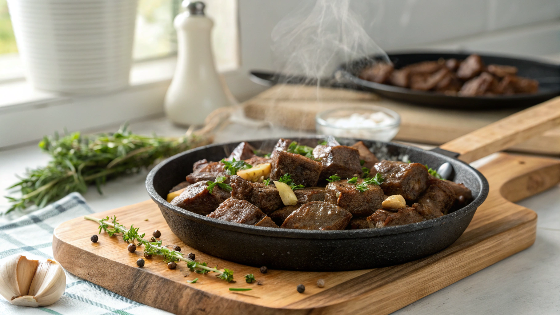 Garlic Butter Steak Bites Recipe