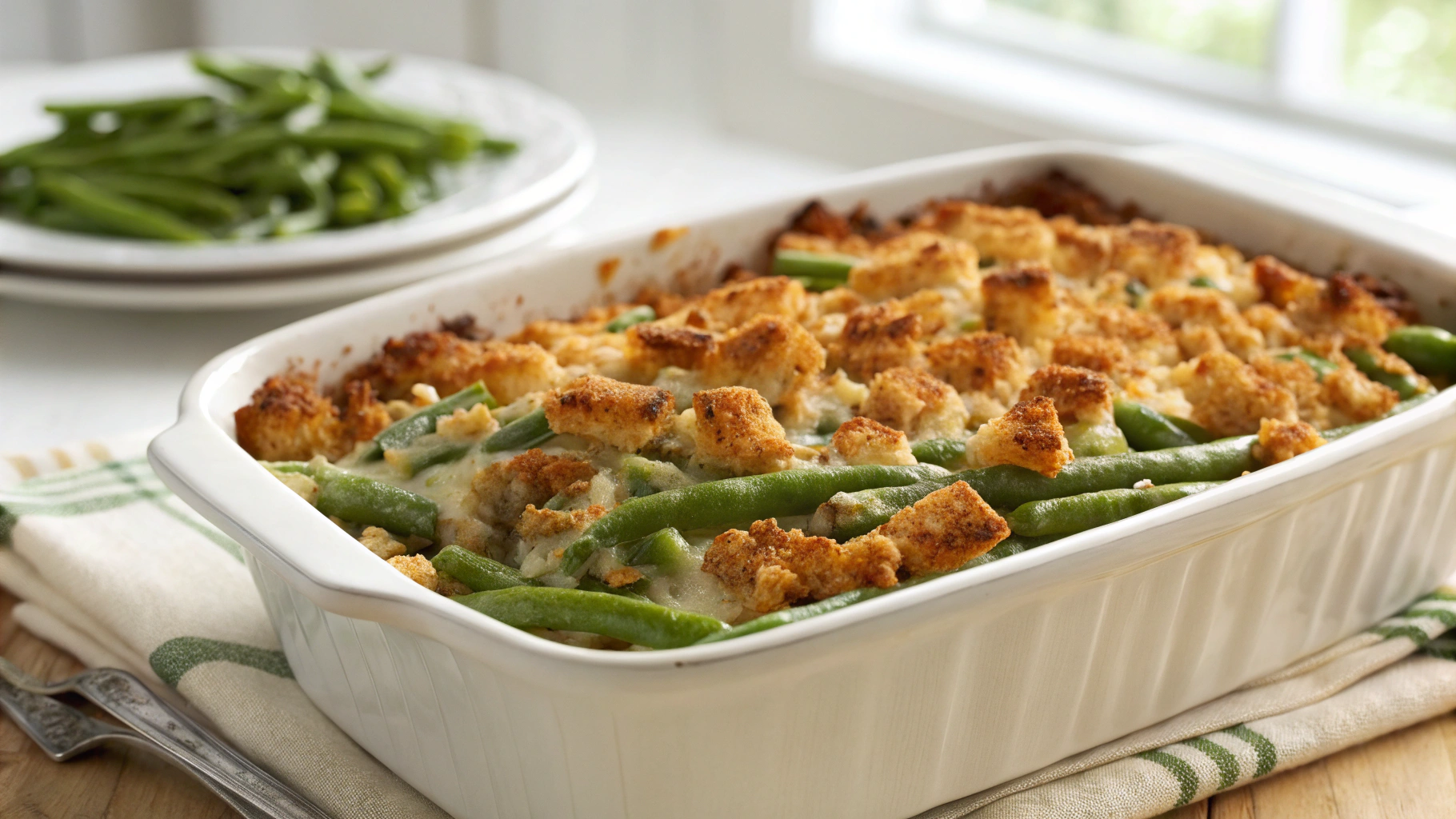 Green Bean Stuffing Casserole Recipe