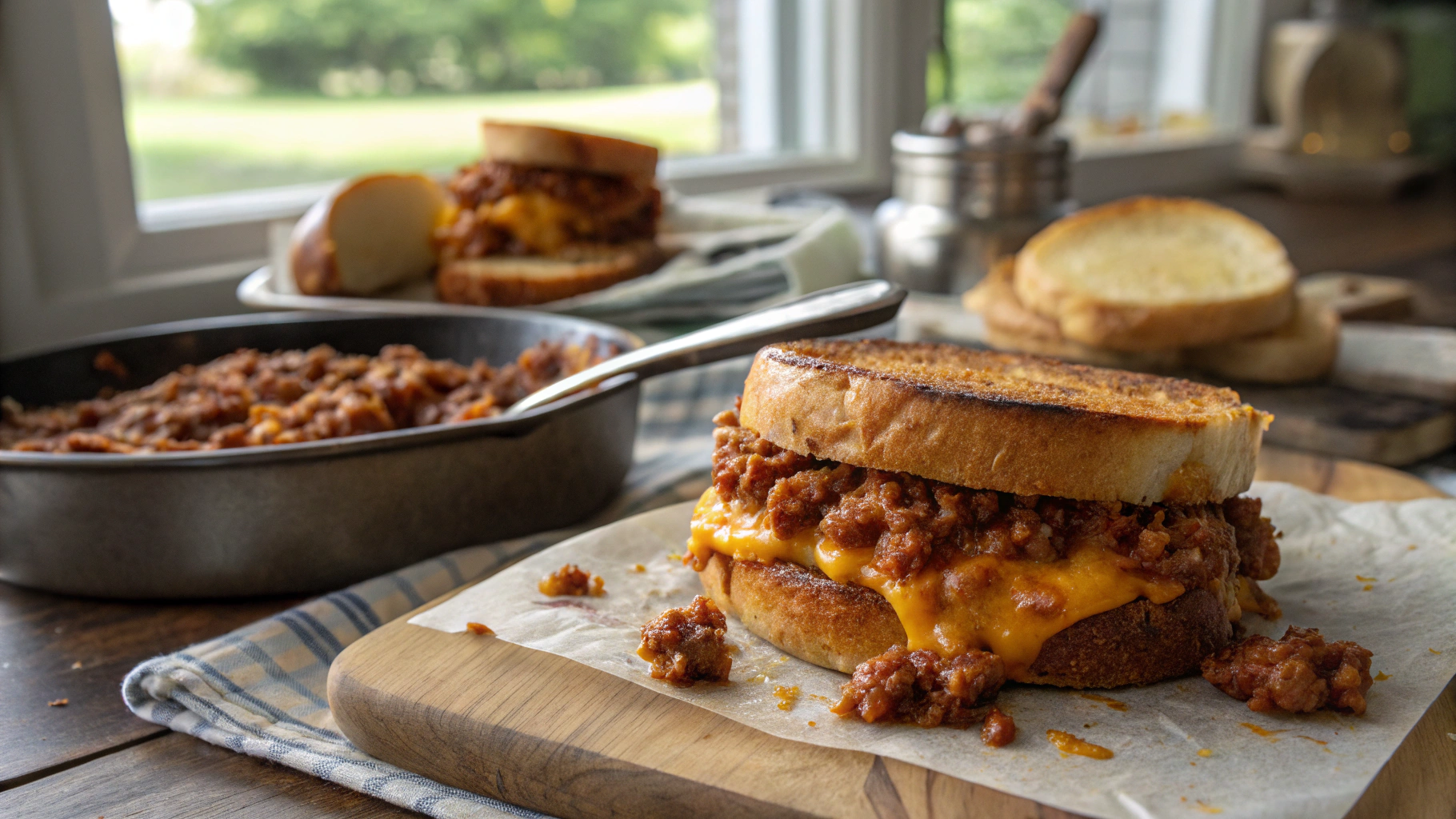 Grilled Cheese Sloppy Joes