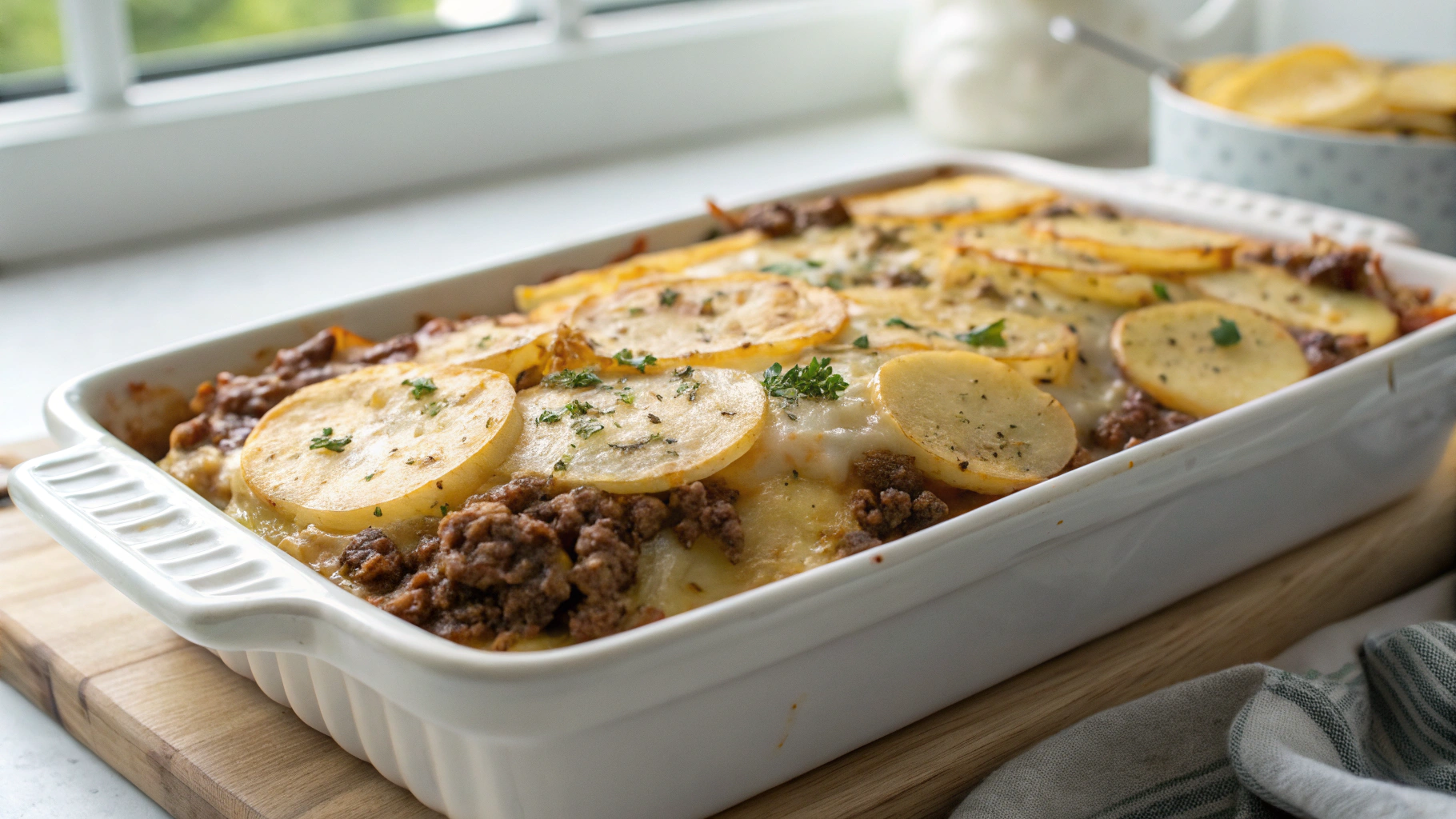Ground Beef Casserole With Potatoes Recipe