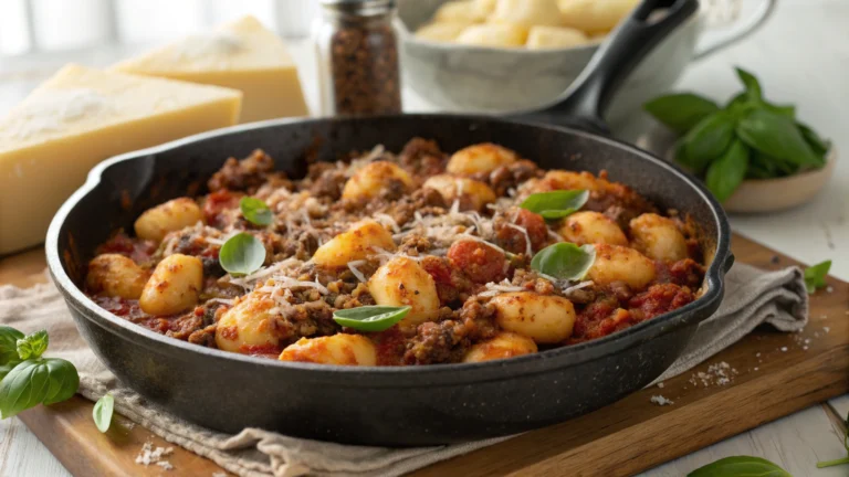 Ground Beef Gnocchi Recipe