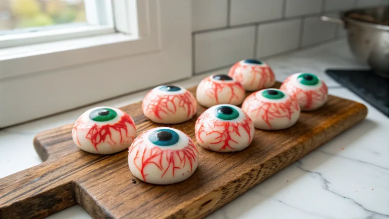 Halloween Bloodshot Eyeballs Candy Recipe