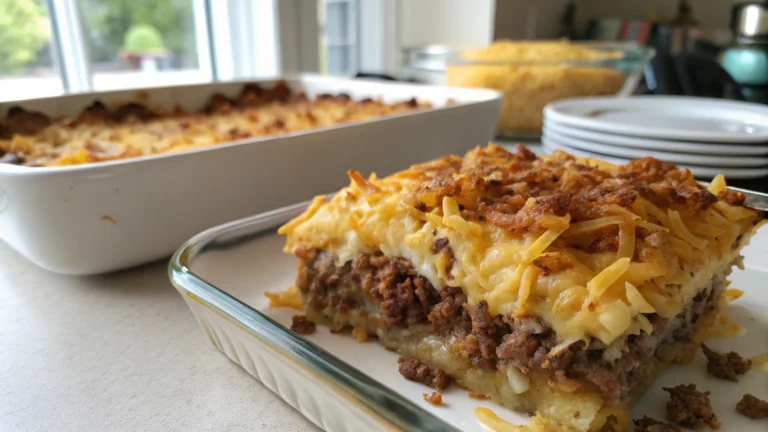 Hamburger Hash Brown Casserole Recipe