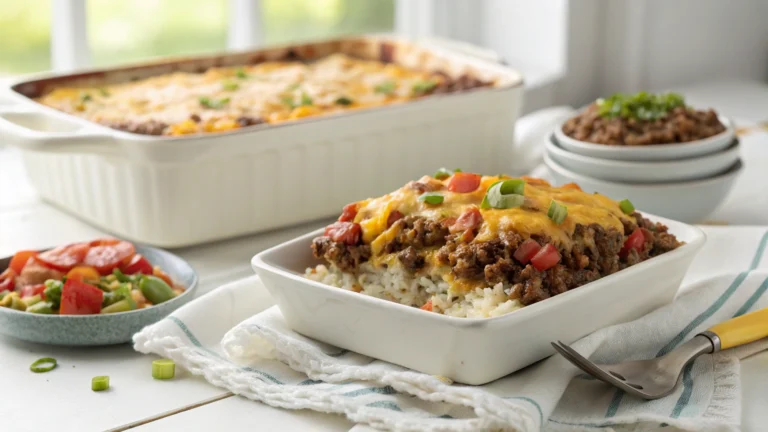 Hamburger Rice Casserole Recipe