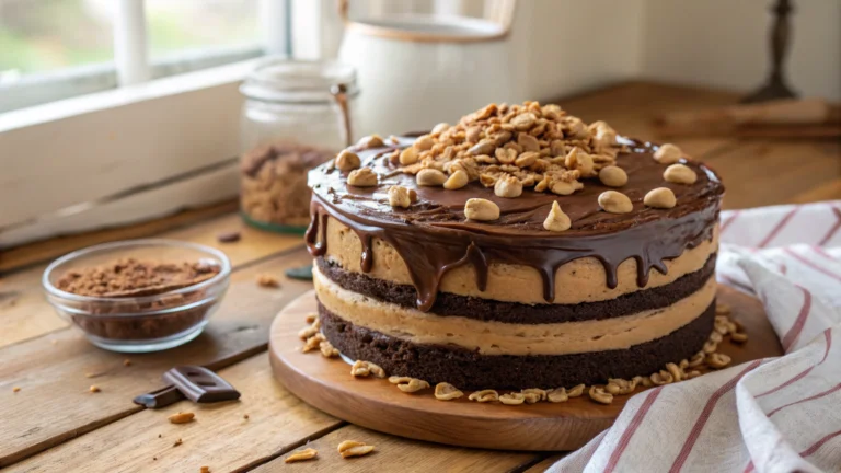 Homemade Chocolate Peanut Butter Cake Recipe