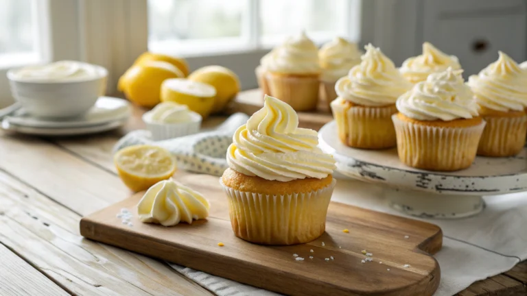 Lemon Cupcakes With Vanilla Frosting Recipe