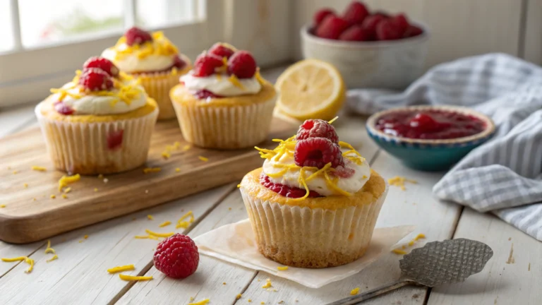 Lemon Raspberry Jam Cupcakes Recipe