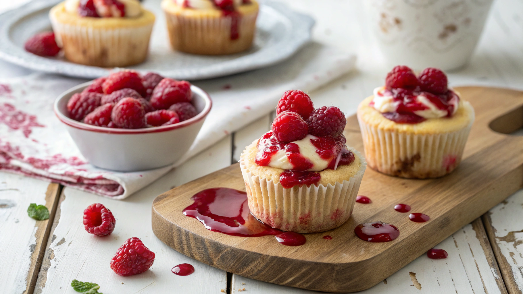Luscious Raspberry Cheesecake Cupcakes Recipe