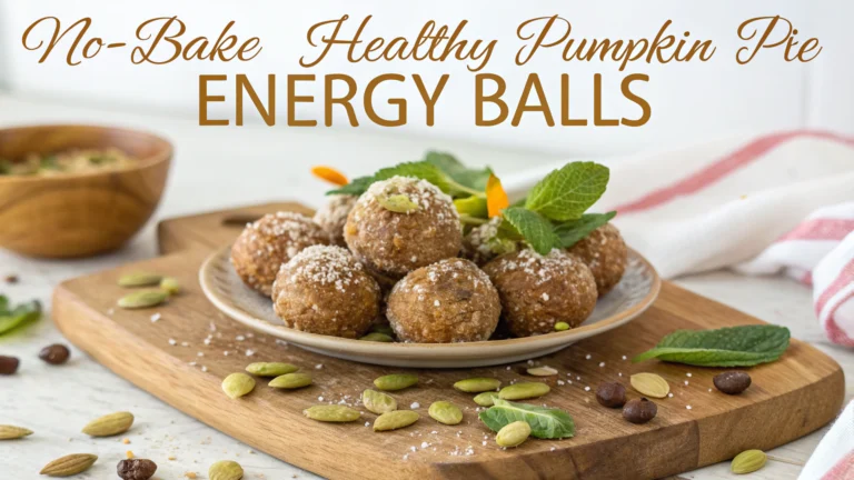 Nobake Healthy Pumpkin Pie Energy Balls Recipe