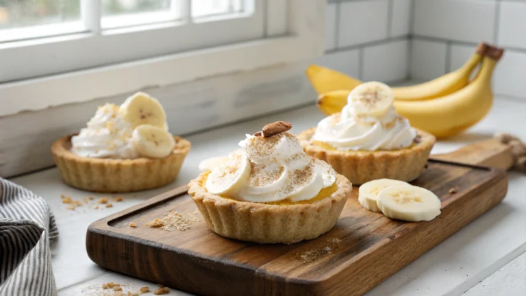 Nobake Mini Banana Cream Pies Recipe