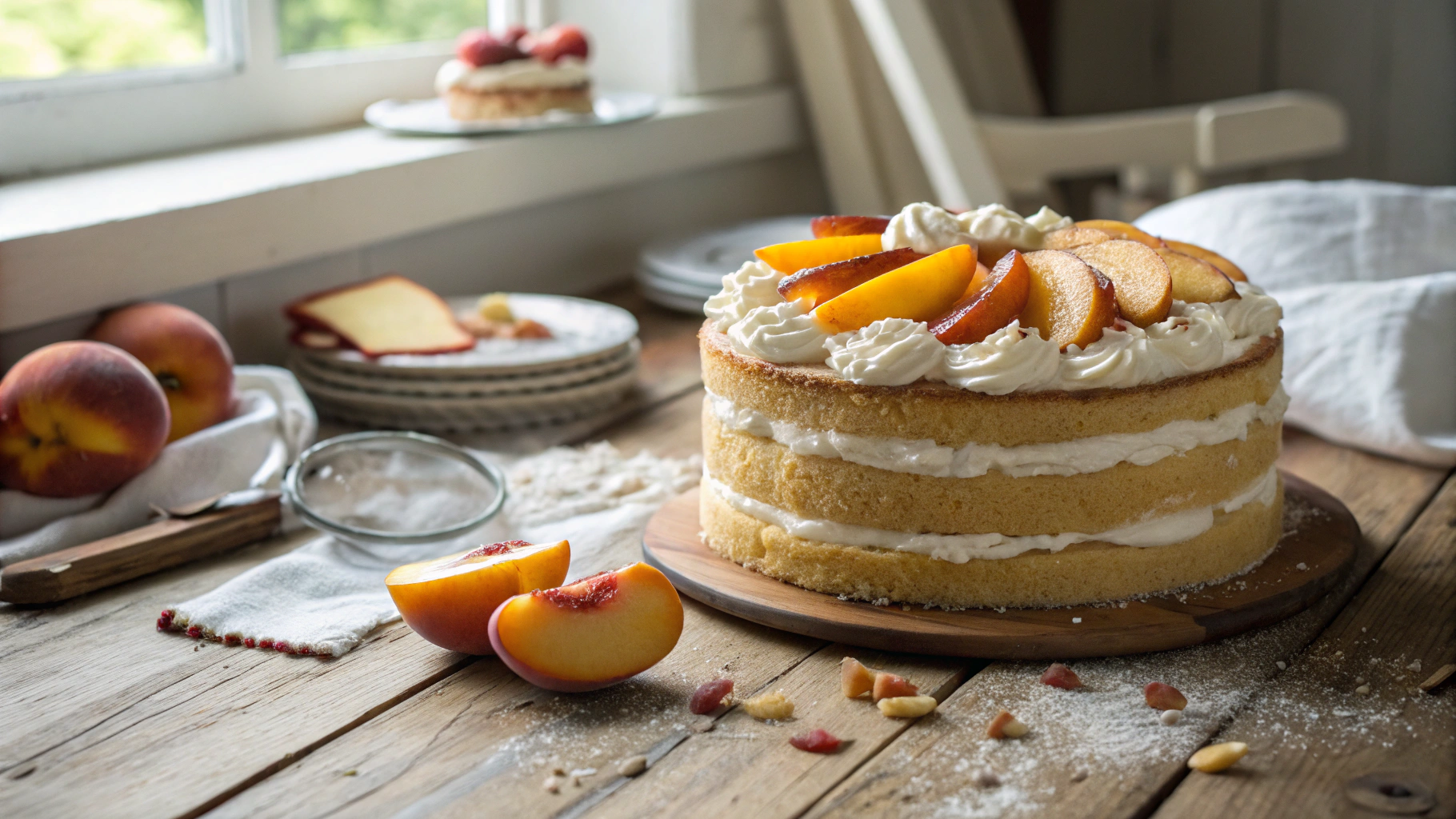 Peaches And Cream Cake Recipe
