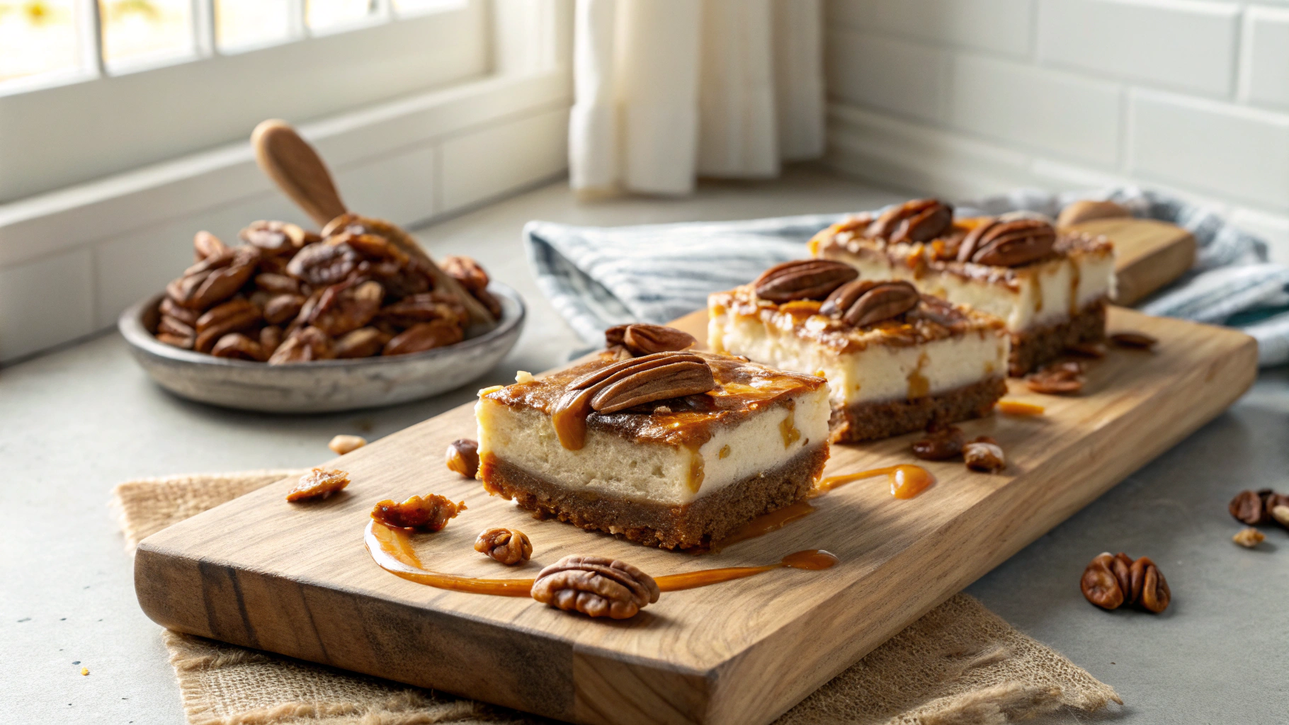 Pecan Pie Cheesecake Bars Recipe