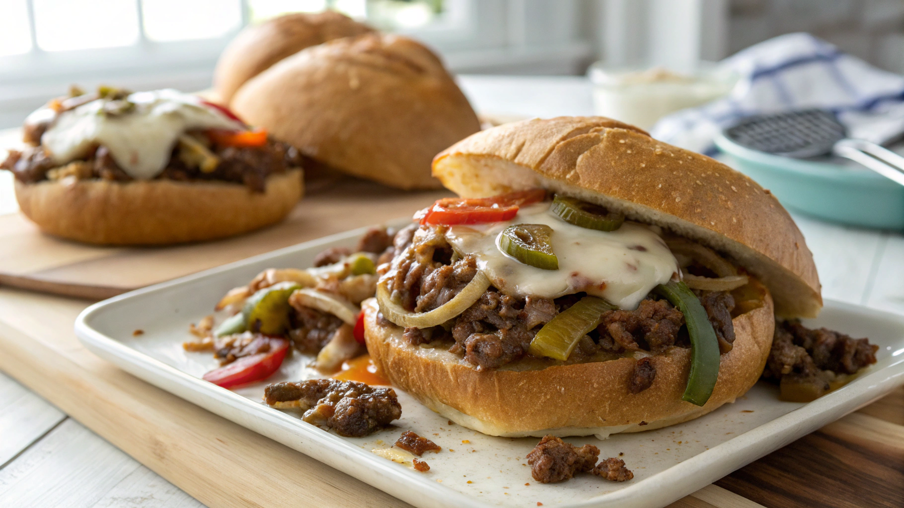 Philly Cheesesteak Sloppy Joes Recipe