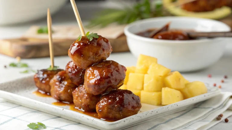 Pineapple BBQ Meatballs Recipe